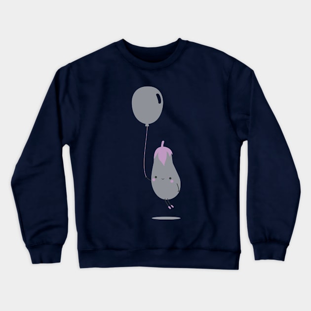 Happy aubergine Crewneck Sweatshirt by Lydilena